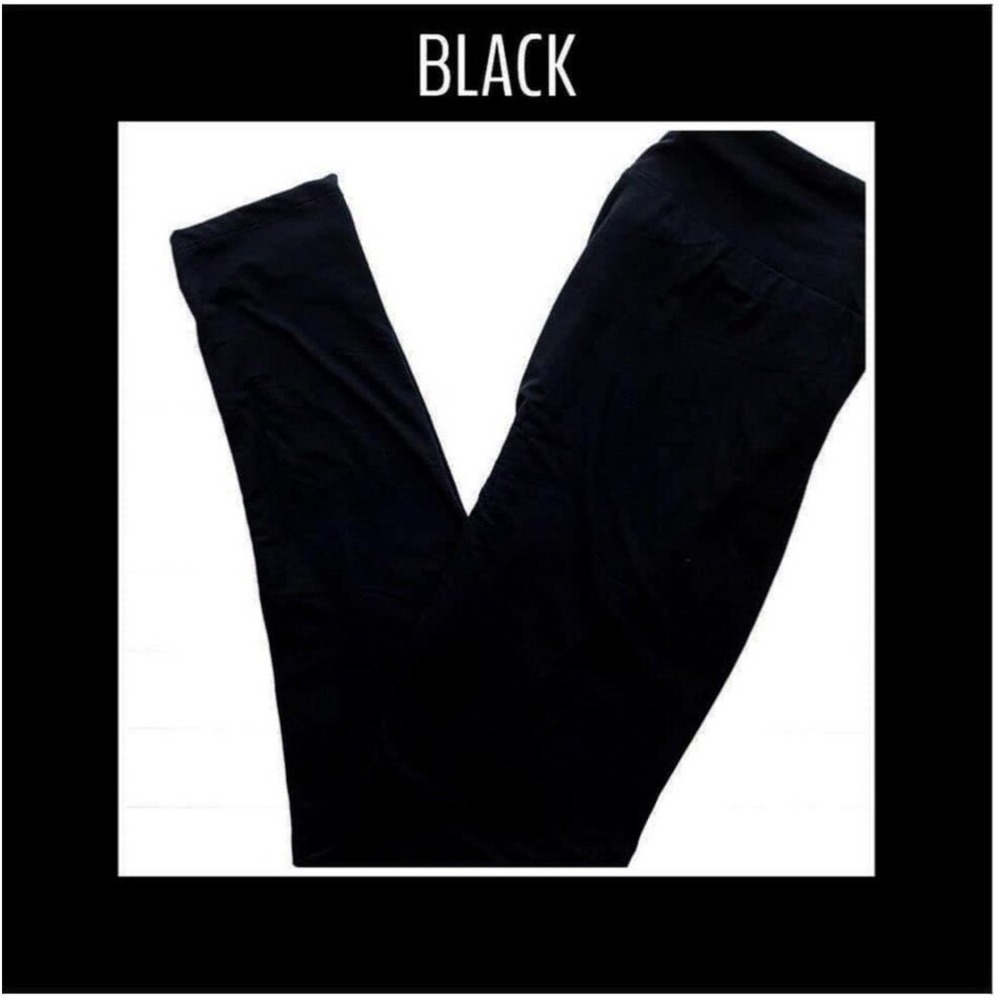 LuLaRoe Girls Leggings L/XL Sizes 8-14 Solid Black Noir Kids Large NWT